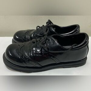 The Children’s Place boys size 10 black dress shoes - worn once like new